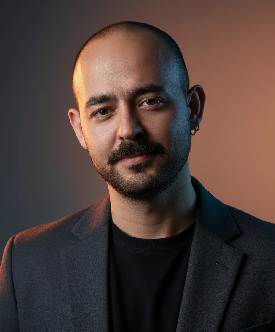 कलात्मक लाइटिंग AI headshot style