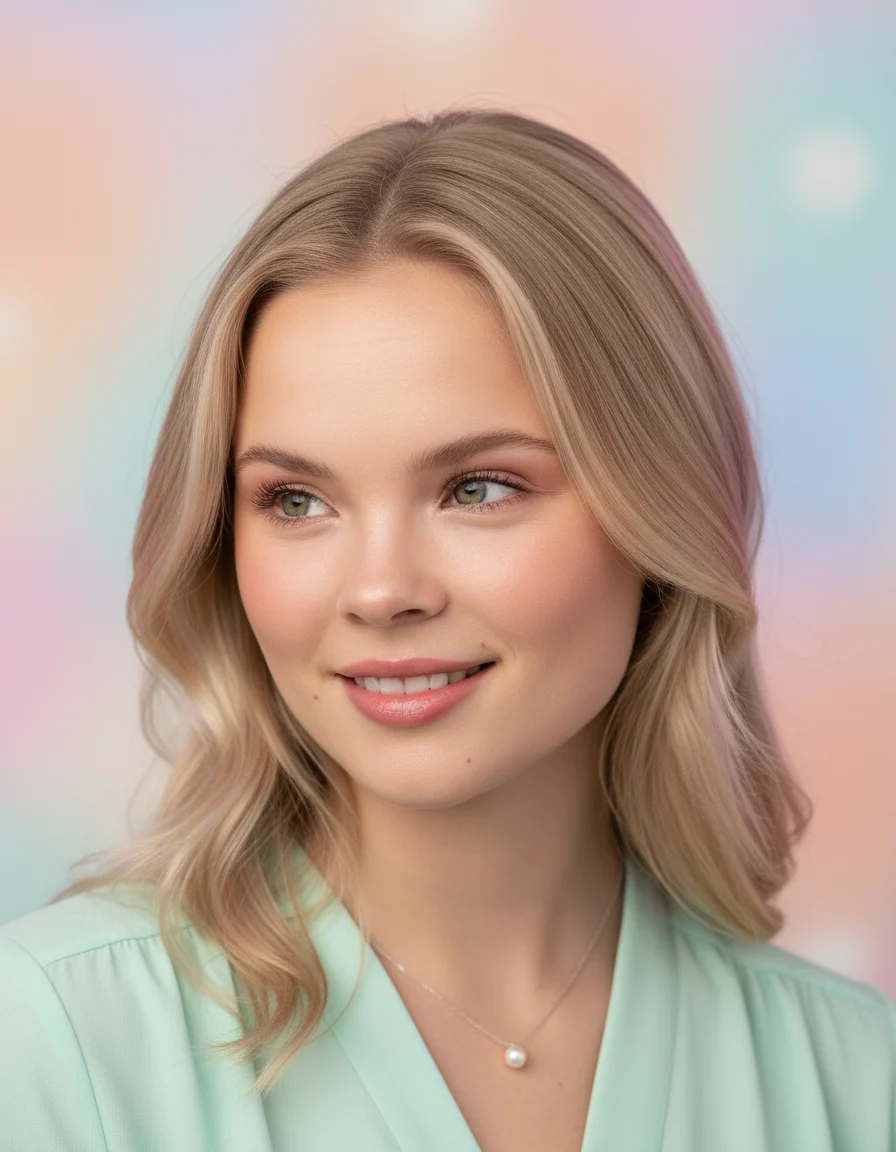 Bonbonfarben AI headshot style