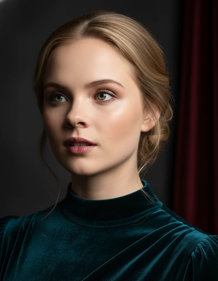 Klassinen teatteri AI headshot style