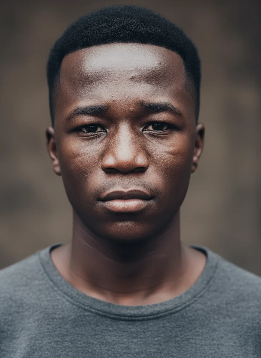 Tunteikas lähikuva AI headshot style