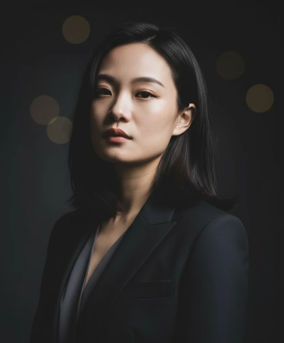 로우키 다크 AI headshot style